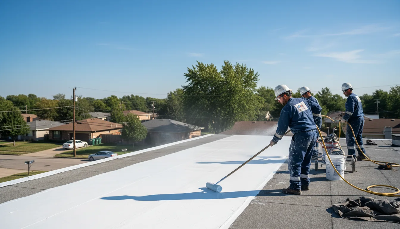 Commercial roof coating in Peotone, IL near me